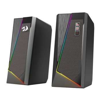 REDRAGON 2.0 Satellite Speaker ANVIL 2 x 3W RGB USB, Aux Gaming Speaker - Black